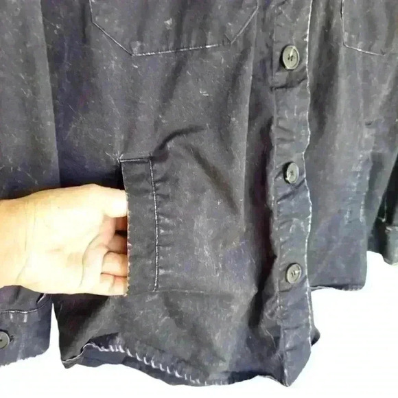 NWOT Zenana Premium Cotton Vintage Washed Shacket - Picture 6 of 7